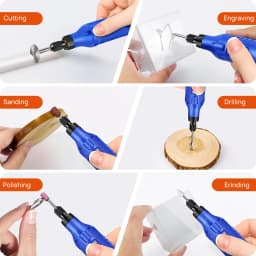 New Multi-Purpose Power Rotary Tool with LED Light, Mini Cordless Rotary Tool 5 Speed Adjustment 3000/6000/9000/12000/18000 RPM