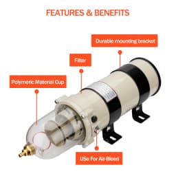 Diesel Fuel Filter Marine Water Separator for Boat Truck 1000FH 1000FG 2020PM Fliter