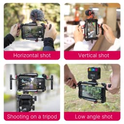 Ulanzi Lino Phone Cage Video Vlog Rig Handle For 5.4'' to 6.7'' iPhone X 11 12 13 14 Pro Max Android Phone Photography