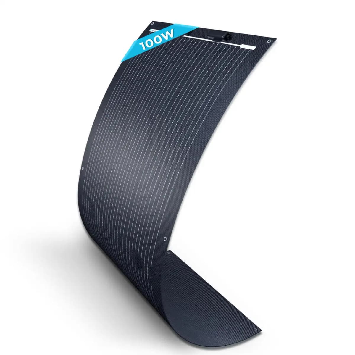 Renogy 100W Flexible Solar Panel, 12 Volt Semi-Flexible Solar Panels Bendable Mono Off-Grid Solar Power PV Panel for Marine