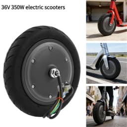 36V 350W Electric Scooter Motor Wheel Brushless Hub Replacement IP54 Waterproof 220lbs Load 600r/min for Electric Bicycle Wheelchairs Electric Motorbikes