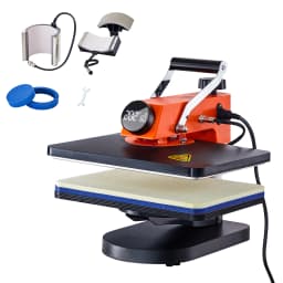 SucceBuy Heat Press Machine 12" x 15" Fast Heating 360 Swing Away Digital Sublimation Transfer T-Shirt Vinyl Transfer Printer