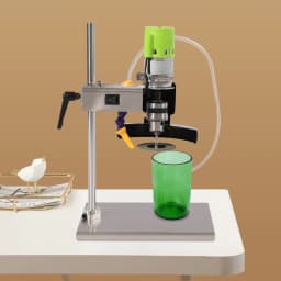 Glass Bottle Cutter 150W Glass Bottle Cutter Machine Low Noise Wine Bottle Cutter Tool Kit for Round/Square/Irregular Glass