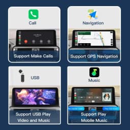 AUTOABC 10.25' Wireless CarPlay Android Auto Car Multimedia Radio Linux Player For BMW 1 2 Series NBT system F20/F21/F22 2