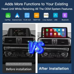 AUTOABC 10.25' Wireless CarPlay Android Auto Car Multimedia Radio Linux Player For BMW 1 2 Series NBT system F20/F21/F22 2