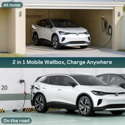 dé 11kW 16A 3-Phase Type 2 Portable EV Charger CEE Schuko Plug APP Control 7m 10m 15m 20m 25m EVSE IP66 CE