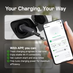 dé 11kW 16A 3-Phase Type 2 Portable EV Charger CEE Schuko Plug APP Control 7m 10m 15m 20m 25m EVSE IP66 CE