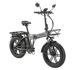 SINOHON A20 Folding Electric Bicycle 1000W Cargo Electric Bicycle, 48V 22Ah Removable Battery Commuter Electric Bike, 28MPH, 20"x4.0 Fat Tire E-bike, SHIMANO 7-Speed, IP65 Electric bicycle with Front Basket, Alloy Aluminum Electric Bike with Rear Rack