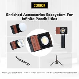 COLBOR Wonder W100 2700K-6500K Bi-Color 100W LED Pocket Video Light for Filmmaking Live Streaming Phtography CRI 96+ TLCI 97+