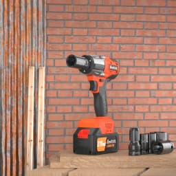 1/2 inch Cordless Impact Wrench, High Torque Impact Wrench with 4 Socket Sets,12 Drill Sets,for Car Furniture