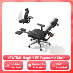 NEWTRAL MagicH-BP Ergonomic Chair with Footrest, Auto-Following Backrest, Adaptive Lower Back Support, Tailored Ergonomic Chair
