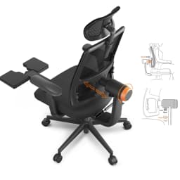 NEWTRAL MagicH-BP Ergonomic Chair with Footrest, Auto-Following Backrest, Adaptive Lower Back Support, Tailored Ergonomic Chair