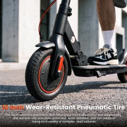 IScooter W3CPro Electric Scooter 36V 15Ah 30km Range 10 inch Inflatable Tire Speed Rear Disc Brake Adult E Scooter with APP