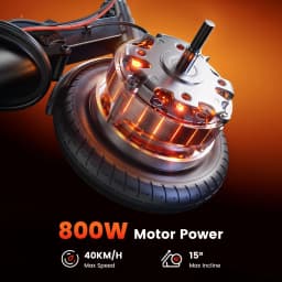 IScooter W3CPro Electric Scooter 36V 15Ah 30km Range 10 inch Inflatable Tire Speed Rear Disc Brake Adult E Scooter with APP