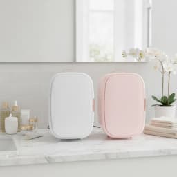 12L Beauty Fridge for Makeup Storage Mini Cosmetics Cooler and Warmer with 4-60β Constant Temperature Compact Skincare Fridge for Bedroom and Dorm Low Noise Less Than 20dB EU Plug White and Pink Available