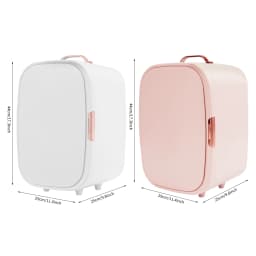 12L Beauty Fridge for Makeup Storage Mini Cosmetics Cooler and Warmer with 4-60β Constant Temperature Compact Skincare Fridge for Bedroom and Dorm Low Noise Less Than 20dB EU Plug White and Pink Available