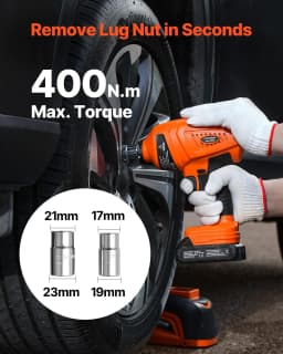 SucceBuy Electric Car Jack 5T Electric Scissor Jack with Electric Impact Wrench & LED Light & Remote Control for Sedan SUV Truck