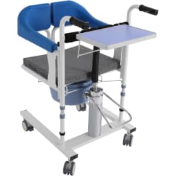 Patient Referral Chair, Shower Wheelchair with Height Adjustment, Toilet Chair with Wheels, 100 Kg, Night Chair
