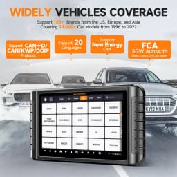 FOXWELL NT1009 CAN FD DOIP 10.1inch OBD2 Bluetooth Bi-Directional Scan Tool with Topology Map ALL System Scanner TPMS ECU Coding