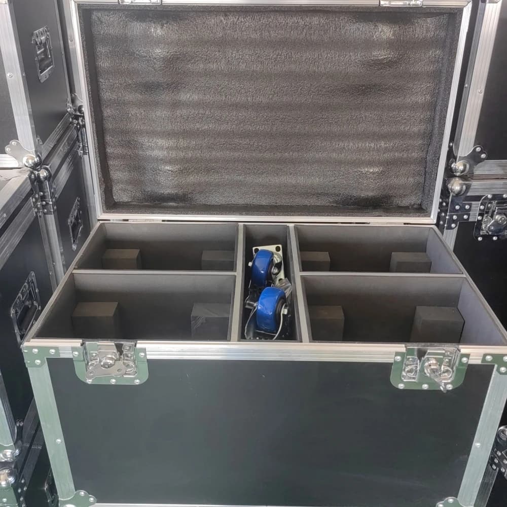 Flight Case Flycase Flightcase Stage Light Shockproof with Wheel for 7x40W Moving Head Light Case Led Light Dj