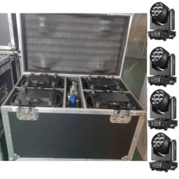 Flight Case Flycase Flightcase Stage Light Shockproof with Wheel for 7x40W Moving Head Light Case Led Light Dj