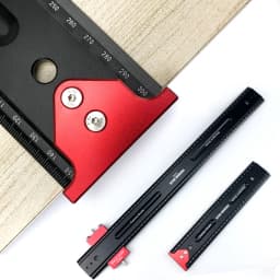 Woodworking Marking Ruler 600/900mm Straight Ladder Dual-purpose Measuring Ruler Multifunction Aluminum Alloy Square Scriber