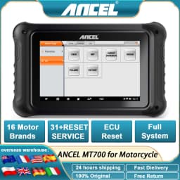 2026 Ancel MT700 Motorcycle Scanner All System Diagnosis ECU Reset Oil Reset Motorcycle Diagnostic Tool for KTM/BMW/Yamaha/Honda