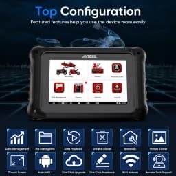 2026 Ancel MT700 Motorcycle Scanner All System Diagnosis ECU Reset Oil Reset Motorcycle Diagnostic Tool for KTM/BMW/Yamaha/Honda