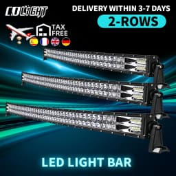 CO LIGHT 52" 12V 24V Offroad Led Light Bar Spot Flood Combo Beam 110000LM Led Bar 2-Row Led Work Light Bar for Car 4WD Truck SUV
