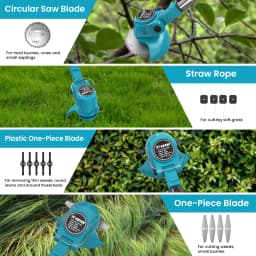 X-COTEC cordless strimmer, 21 V, 2 x 1.5A batteries, retractable handle, 0.9 kg, for mowing lawns, gardens and removing weeds