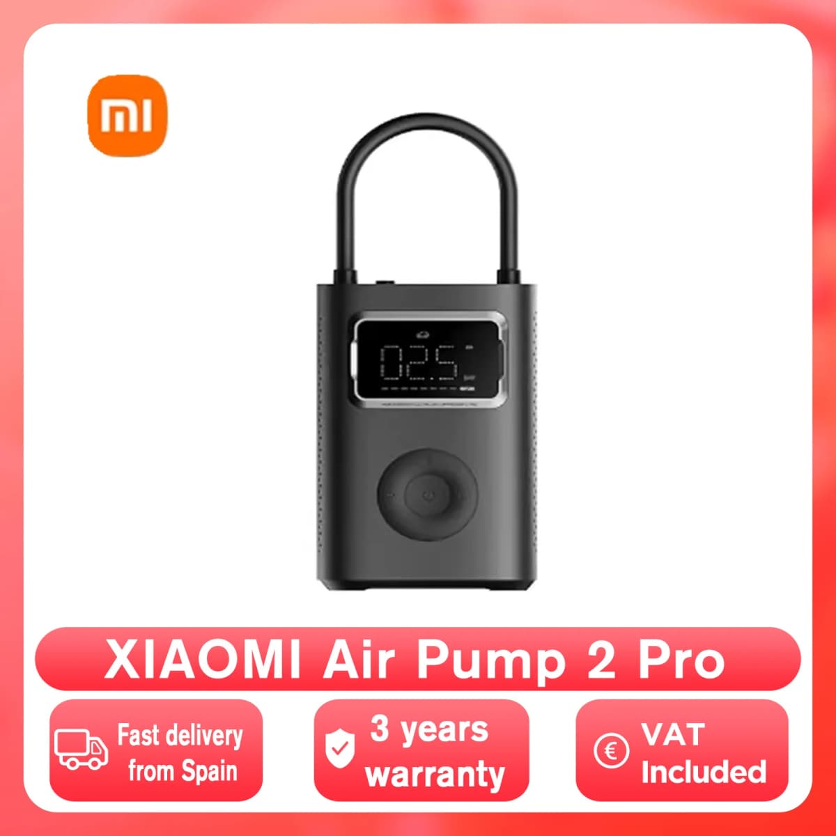 Xiaomi Mijia Air Pump 2 Pro Portable Electric Air Compressor Mi Inflatable Treasure 150psi High Pressure Motorcycle Car Soccer