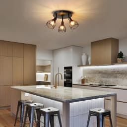 Ultra Thin Aluminum E14 Ceiling Light, Industrial Minimalist LED Lighting for Bedroom Study Living Room Hallway & Corridor