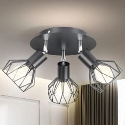 Ultra Thin Aluminum E14 Ceiling Light, Industrial Minimalist LED Lighting for Bedroom Study Living Room Hallway & Corridor