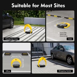 Intelligent Parking Lock with Remote Control 180° Foldable Barrier Auto Sensor Anti-collision Waterproof Lock