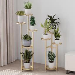 Plant Stand Indoor Multi-Layer Plant Stands with Anti-slip Feet Corner Tiered Tall Planter Holder Shelf For Indoor Home Office