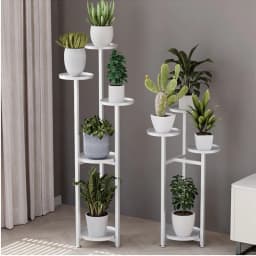 Plant Stand Indoor Multi-Layer Plant Stands with Anti-slip Feet Corner Tiered Tall Planter Holder Shelf For Indoor Home Office
