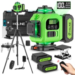 HGLINE 16 Lines 4D Laser Level Professional Construction Laser Tool APP Remote Control 360° Horizontal Vertical Leveling Machin