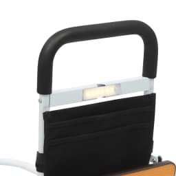 Secure Bed Rail with Table Top Height-Adjustable Bed Auxiliary Rail Fall Protection Safety Bed Rail with Storage Bag