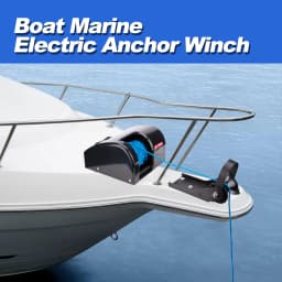 12V Electric Anchor Winch for Boats, 25 lb Anchor Capacity, Power Up/Down with Wireless Remote Control Kit