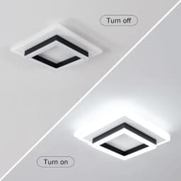 Square Acrylic  Ceiling Light Modern LED Ceiling Lamp,White 6500K LED Ceiling Lights for Bedroom Office Kitchen Living Room