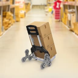 4 Small Wheels Black Folding Trolley Aluminum Alloy Wheel Frame With Cloth Bag Crystal Wheels To Carry Goods Deliveries