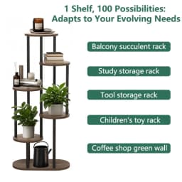 Plant Stand and Flower Stand Storage Shelf 4/5/6 Tier Flower Shelf Planter Rack Storage Organizer Display Indoor Garden Balcony