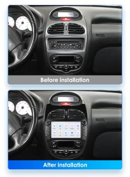 Wireless Carplay Android13 Car Radio For PEUGEOT 206 206CC 206SW 2000-2008 Car Multimedia Player GPS 2Din Autoradio 4G-LET 7862