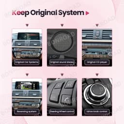 BONROAD Wireless Carplay Android Auto For BMW X3 F25 X4 F26 Multimedia Player Car Radio Bluetooth GPS Navigation Touch Screen
