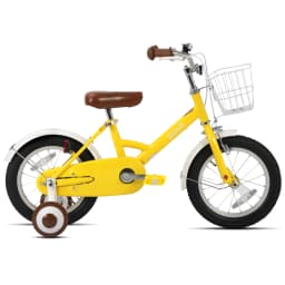 STITCH 12/16/18 inch children's bike with basket, mudguards, full chain case & training wheels, kid's gift