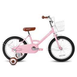 STITCH 12/16/18 inch children's bike with basket, mudguards, full chain case & training wheels, kid's gift