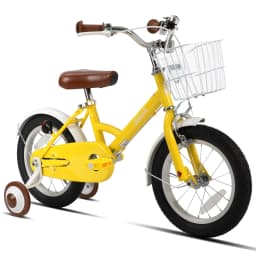 STITCH 12/16/18 inch children's bike with basket, mudguards, full chain case & training wheels, kid's gift