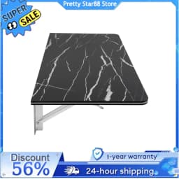 Rust-Proof Wall-Mounted Folding Table Easy to Clean Wall Mounted Folding Table for Bedroom/Living Room/Study/Kitchen