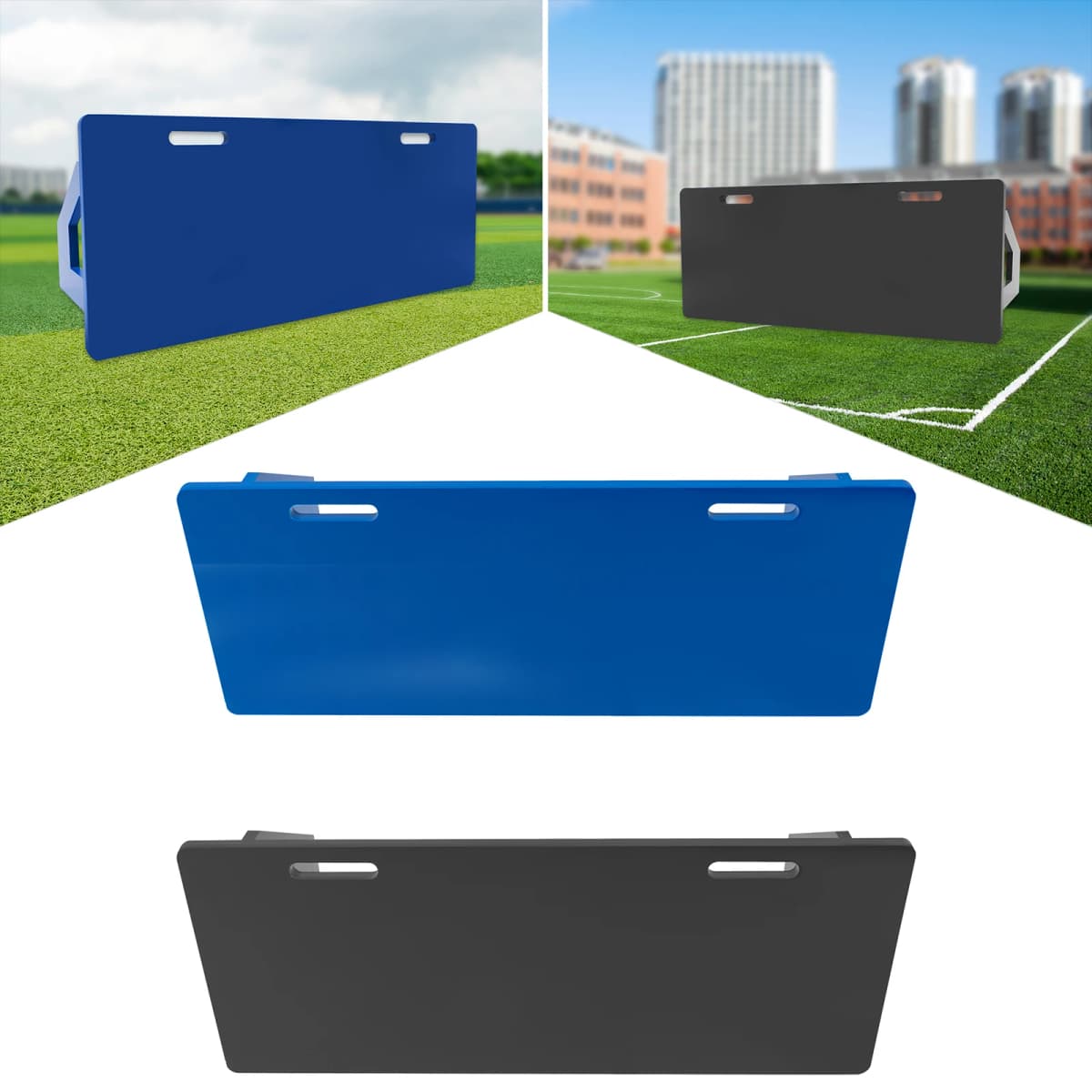Foldable Soccer Rebounder Board Portable Rebound Wall for Passing & Shooting Practice, HDPE & Iron,Indoor/Outdoor Use