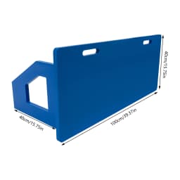 Foldable Soccer Rebounder Board Portable Rebound Wall for Passing & Shooting Practice, HDPE & Iron,Indoor/Outdoor Use